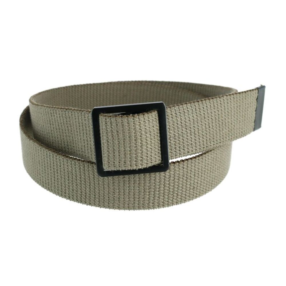 CTM Men's Big & Tall Military Grade Belt with Open Face Buckle